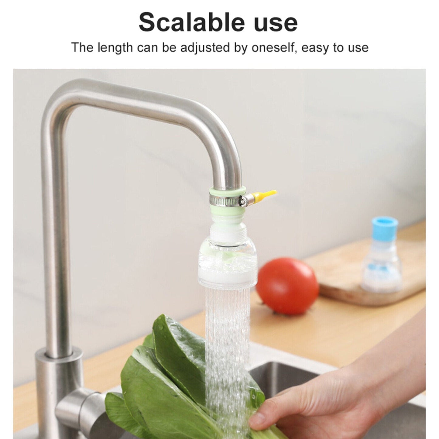 Kitchen Sink Faucet Extenders with 360 Rotation