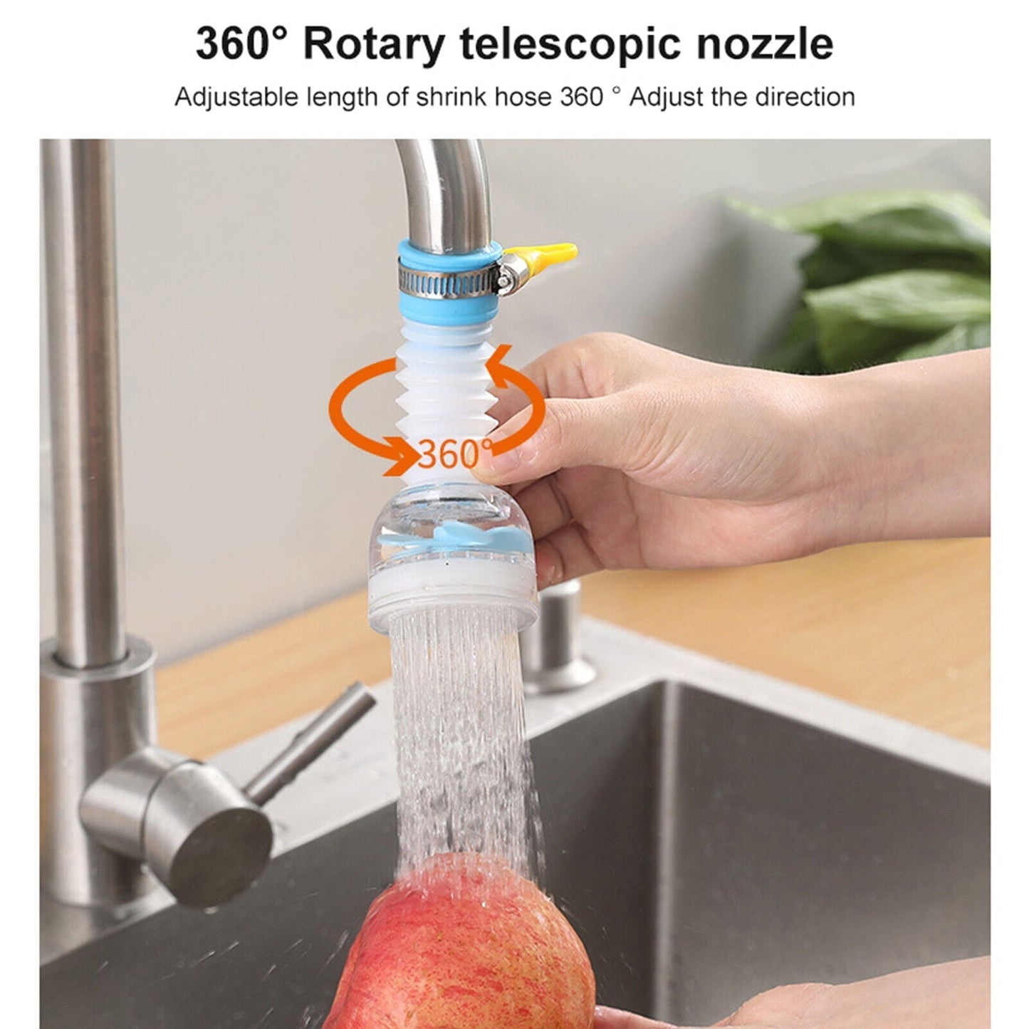 Kitchen Sink Faucet Extenders with 360 Rotation